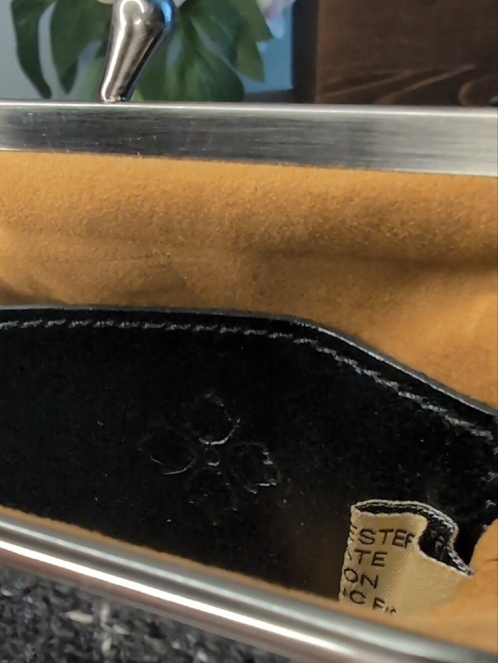 Patricia Nash Black Tweed Coin Purse with Keyring Charm - Picture 5 of 5